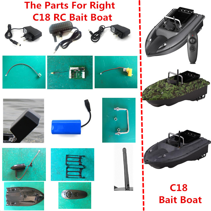 C18 원격 제어 RC 어군 탐지기 전기 낚시 미끼 보 - Fishing Boat Cover 리뷰 및 가격